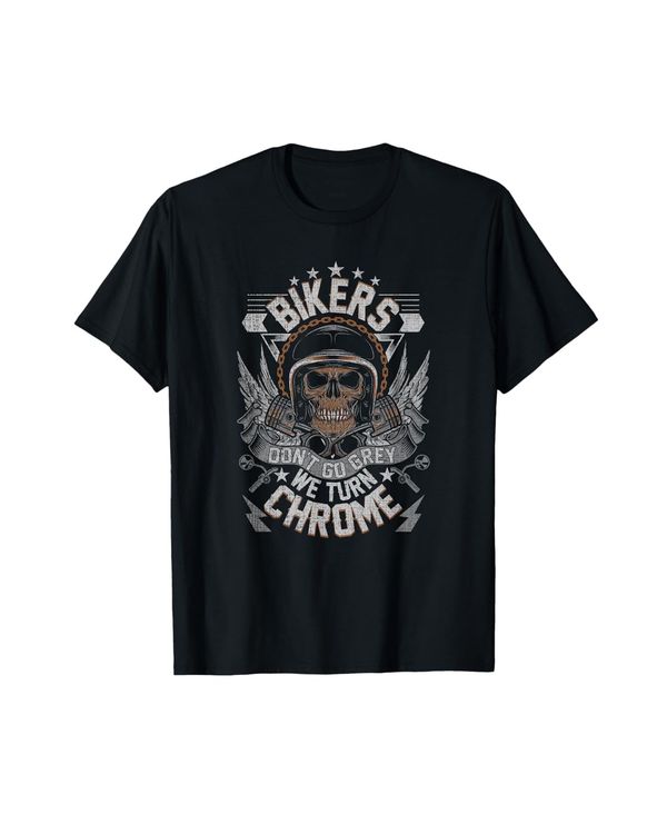Bikers Chrome Biker Motorcycle T Shirt