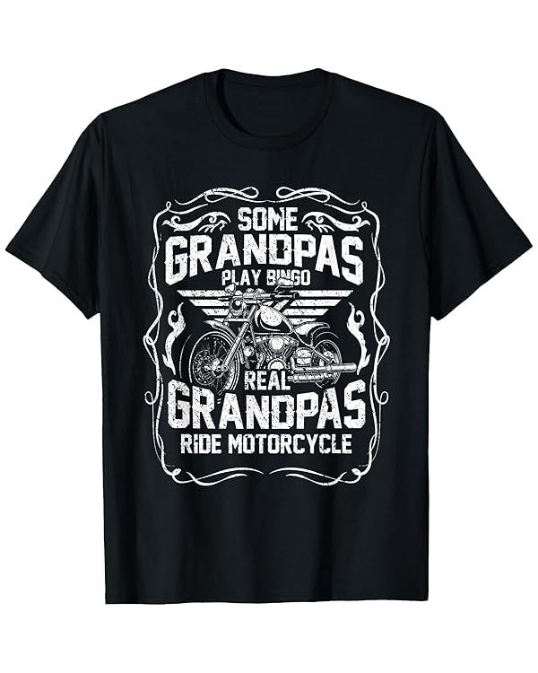 Best Grandpa Biker Motorcycle Grandfather